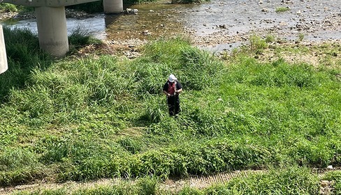 하천 횡단측량_GPS